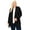 Black, variant on MOA COLLECTION Women's Plus Size Casual Long Sleeve Draped Open Front Solid Cardigan XL-4XL