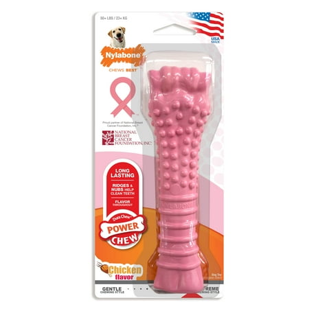 UPC: 0018214849704 | Nylabone Breast Cancer Awareness Dog Power Chew Toy Chicken XL