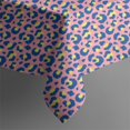 thumbnail image 3 of Leopard Print Square Tablecloth 42x42in(107x107cm) – Waterproof Polyester Printed Table Cover, Wrinkle Resistant & Washable for Kitchen Dining Picnic Party Decor, 3 of 6