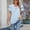 Light Blue, variant on Women's Elegant Chiffon Blouse with Flutter Short Sleeves – Crew Neck Loose Fit Solid Color Summer Outing Casual Shirt White,XL