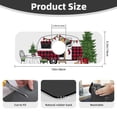 thumbnail image 2 of Logiee Vintage Buffalo Plaid Christmas Camper Print Kitchen Sink Splash Guard Faucet Mat for Splash Guard Behind Faucet Drip Catcher for Kitchen,Bathroom,Sink Mat,Dish Drying Mat,Bathroom-15" X 5.5", 2 of 7