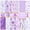 Purple, variant on Evjurcn 24 Sheets Scrapbook Paper for Junk Journal Supplies, 11.8x11.8" Double Sided Aesthetic Craft Paper, 12 Designs