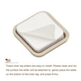 thumbnail image 4 of Uxcell Furniture Sliders Plastic Self-adhesive Square Sliding Pads Chair Glides for Carpeted Grey 0.98" 24Pcs, 4 of 6