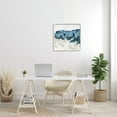 thumbnail image 2 of Stupell Industries Busy Beach Tide Wave Abstraction Blue Movement Abstract Painting White Framed Art Print Wall Art, 24 x 24, 2 of 7