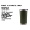 thumbnail image 2 of Vaso Termo Acero Inoxidable P/ Cafe 20oz Térmico Tapa Ce-t01, 2 of 10