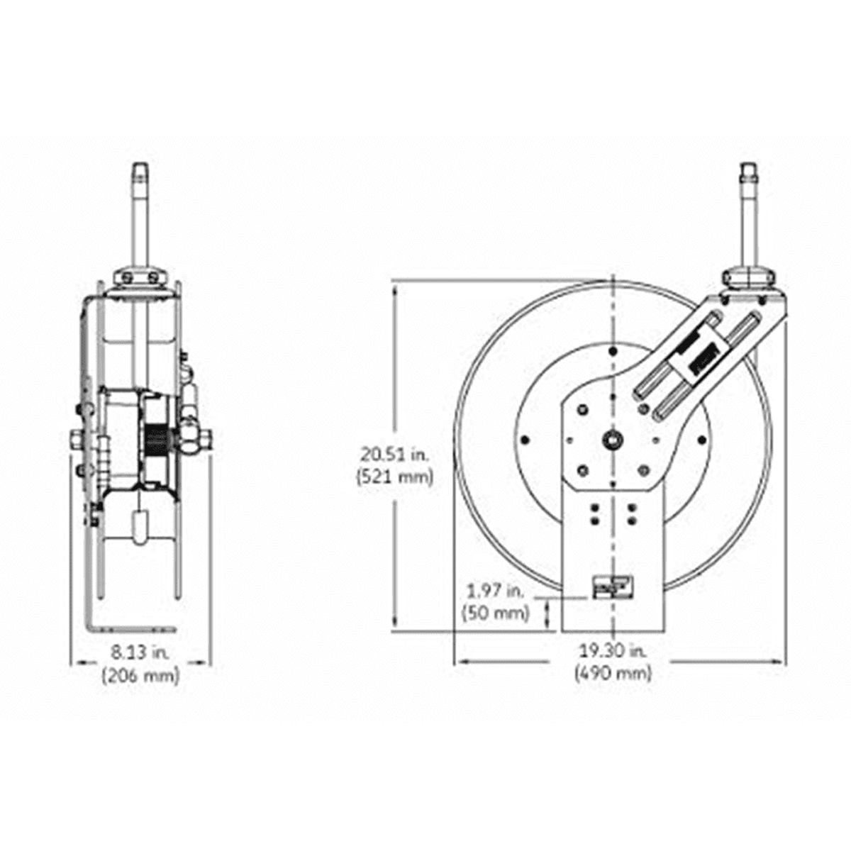 AIR HOSE REEL 1/2"