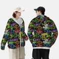 thumbnail image 6 of Daiia Game Joysticks UPF 50+ Sun Protection Hoodie Jacket Lightweight Long Sleeve Sun Shirt for Women Men with Pocket Hiking Outdoor-Large, 6 of 9