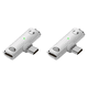 thumbnail image 1 of 2 en 1 USB C A 3.5 Mm Y Adaptador Cargador PD 100W para () White, 1 of 6