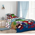thumbnail image 6 of Spidey & His Amazing Friends Twin Comforter Set - 5 Piece Kids Bedding Includes Comforter, Sheets & Pillow Cover - Super Soft Superheroes Microfiber Bed Set, 6 of 6