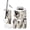Color 1, variant on Bathroom Accessory Set 6 Piece French Bulldog Portraits Magnolia Trash can, Toothbrush Holder, Toothbrush Cup, Soap Dispenser, Soap Dish, Toilet Brush Holder