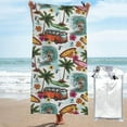 thumbnail image 2 of Yibo Hawaiian Flower Print Beach Towel for Travel Gym Yoga, 2 of 7