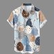 thumbnail image 1 of Ceisia Easter Graphic Print Shirt Men's Relaxed Fit Short Sleeve Button-Down Casual Top with Pocket White XXXXXL Gifts, 1 of 5
