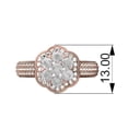 thumbnail image 5 of 2.14CT EF/VSS1 Round Cut 925 Sterling Silver Rose Vermeil Halo Moissanite Elegant Women Rings, 5 of 6