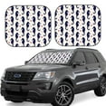 thumbnail image 2 of Picia Seahorses and Hearts 2 Piece Car Windshield Sun Shade Foldable | Foldable Sun Shield for Front Window Blocks UV Rays and Keeps Your Vehicle Cool-Large, 2 of 7