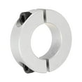 thumbnail image 1 of Unique Bargains Shaft Collar 1.77 Inch Bore Double Split Aluminum Clamping Collar Shaft Collars with Set Screw Silver Tone, 1 of 4