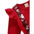 thumbnail image 4 of Biekopu Baby Girls Christmas Clothes Set Tops Romper Deer Suspender Bloomers Headband Outfits, 4 of 8