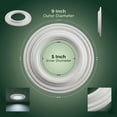 thumbnail image 3 of Renovators Supply Spot Light Ring White Trim 5" ID x 9" OD Mini Medallion Set of 2, 3 of 7