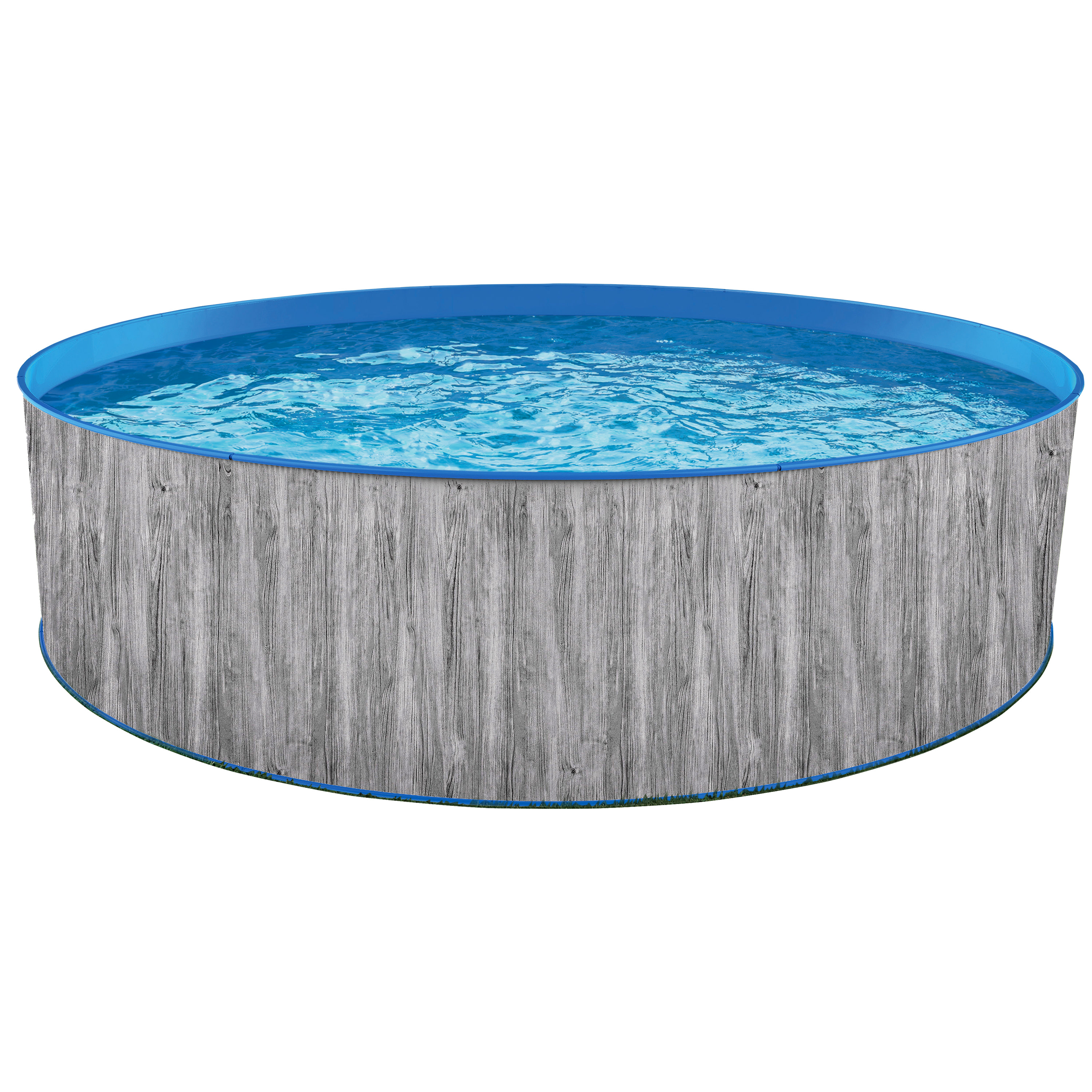 Blue Wave Capri 12-ft Round 36-in Deep Steel Wall Above Ground Swimming Pool Package - image 2 of 11