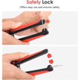 thumbnail image 5 of Heavy Duty Stainless Steel Garden Pruning Shears - Black and Red, 5 of 5