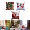 thumbnail image 1 of 3 fundas de almohada de Navidad de 18 cm x 18 cm para decoración navideña de cama. BLESIY Fundas de almohada, 1 of 8