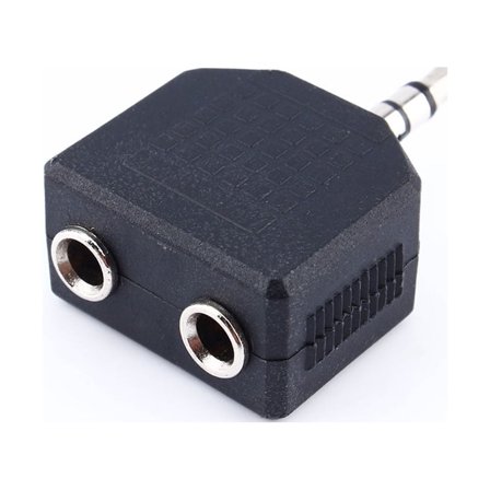 DOACT 10pcs Audio 3.5mm Male To Double AUX Female Headphone Y Splitter Adapter