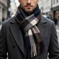 thumbnail image 5 of Atkumj Men's Scarf Trendy Warm Cozy Tassels Winter Scarf for Cold Weather, 5 of 5