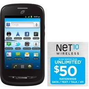 Net10 ZTE Merit Z990G Prepaid Cell Phone with $50 Unlimited Card, Refurbished