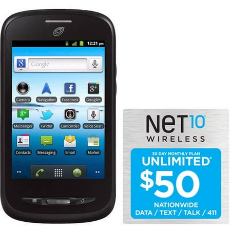Net10 ZTE Merit Z990G Prepaid Cell Phone with $50 Unlimited Card, Refurbished