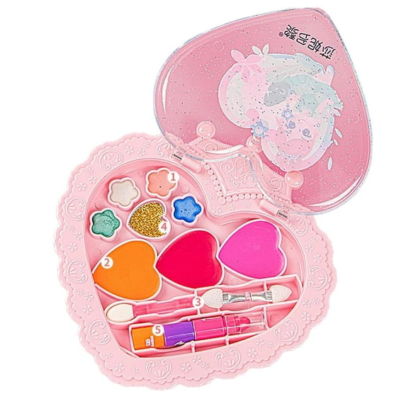 aquillaje ños, caja aquillaje de princesa ña, juego aquillaje Real ñas, juego aquillaje ñas amor Sunnimix pretender juguetes de maquillaje