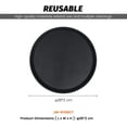 thumbnail image 2 of Hakka 6 Pack Restaurant Grade Non-Slip Tray, Fiberglass Serving Trays, Round, 11-inch, Plastic, Black, 2 of 9