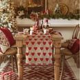 thumbnail image 6 of EUDIDV Romantic Presents Valentine's Day Table Runner Super Soft Tablecloth For Catering Wedding Kitchen Party Holiday Picnic Home Decor 13x72 Inch Long Romantic Heart Art Texture Valentine's Decor, 6 of 6