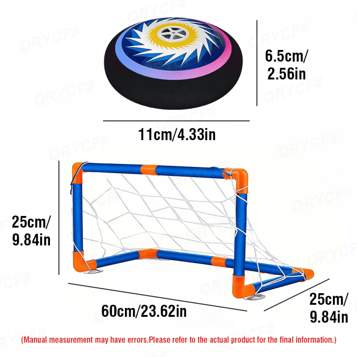 3 in 1 Hover Soccer Ball Hockey Football Toys Set for Kids, Outdoor Sports Games for Boys Girls Ages 3 4 5 6 7 8-12 Christmas Birthday Gifts
