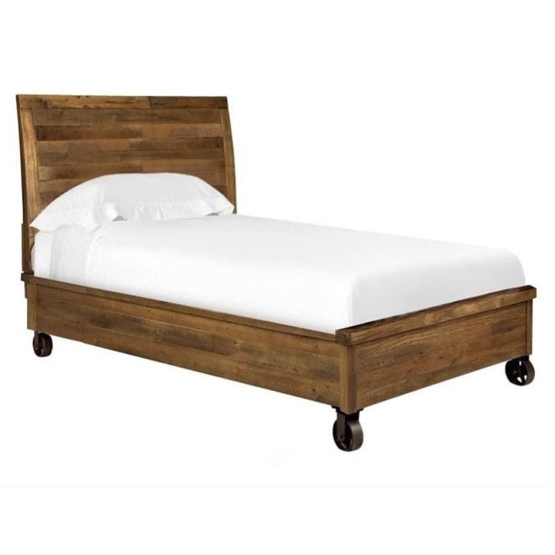 Magnussen Braxton Wood Island Bed With, Queen Bed On Casters