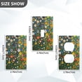 thumbnail image 7 of Yayeee Toggle Light Switch Wall Plate 1-Gang 4.5"x2.7" Home Decorative Outlet Cover, Green Floral Garden, 7 of 7