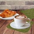 thumbnail image 3 of 5Pcs Kitchen Pot Holders Set Heat Resistant Pure Cotton Potholders Kit Trivets Large Coasters Hot Pads Pot Holders for Everyday Cooking and Baking by 6.5 x 6.5 Inch,Sand/Tan, 3 of 7