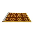thumbnail image 2 of Ahgly Company Machine Washable Indoor Rectangle Abstract Yellow Modern Area Rugs, 7' x 10', 2 of 4