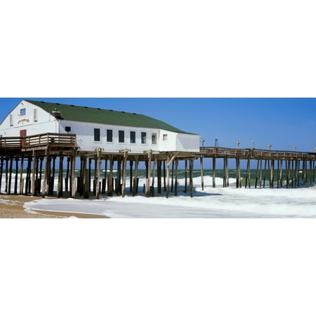 Kitty Hawk Pier on the beach Kitty Hawk Dare County Outer Banks North Carolina USA Poster