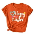 thumbnail image 2 of Levmjia Plus Size Tops for Women Easter Shirts Women's Easter Printed Round Neck Short Sleeved T-shirt Loose Top, 2 of 3