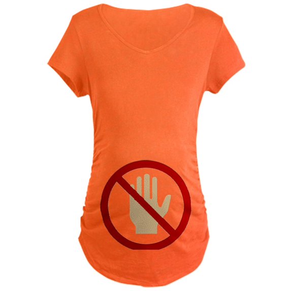 CafePress - Don't Touch Maternity Dark T Shirt - Maternity Dark T-Shirt