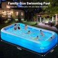 thumbnail image 3 of Piscina inflable QIUJIN 330x183x56 cm con luces solares, 3 of 7