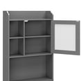 thumbnail image 4 of ZENSTYLE Wood Storage Cabinet Modern Over The Toilet Space Saver Home Bathroom Gray, 4 of 5