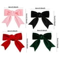 thumbnail image 3 of CXHEGBEJ Velvet Hair Bows Claw Clip For Female 3" Hair Ribbon Clips Alligator Clips Hair for Women Party Dress Headwear Hair Styling Accessories Blackish Green, 3 of 7