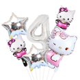 thumbnail image 1 of Juego de globos de aluminio de modelo de Hello Kitty para niños, decoración de fiesta de cumpleaños, juguetes para niñas, regalos para niños, suministros para fiestas, 6 piezas, 1 of 4