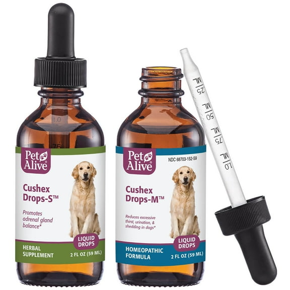 PetAlive Complete Cushex ComboPack for Adrenal Gland Balance, Cushing's Related Support and Symptom Relief