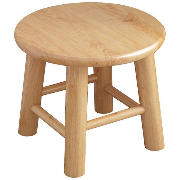 Small Kids Stool Nursery Step Stool Pet Assistance Retro Style Round Legs 1Set