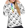 thumbnail image 5 of Yiaed Cool Dog Print Womens Casual Hoodies Crew Neck Long Sleeve Sweatshirts With Pocket Pullover Tops Women's Hooded Sweatshirt-X-Large, 5 of 5