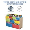 thumbnail image 4 of Delta Children TB84752GN Organisateur de Jouets Multicolore de Luxe avec Bacs de Rangement, 4 of 5