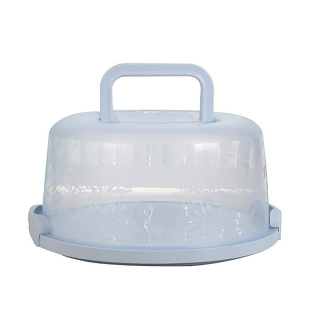 sdghg Cake Carrier/Storage Container With Lid and Handle, Round Cupcake Keeper Cake Container