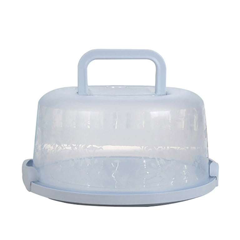 Cake Carrier Storage Container With Lid and Handle, Round Cupcake Keeper  Cheesecake Holder for Transport Cakes, Pies, Desserts 