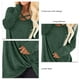 thumbnail image 4 of Camisa de mujer con cuello cruzado, manga larga, suelta, informal, para otoño, verde, L, 4 of 5